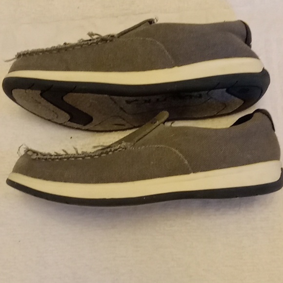 Nautica  canvas size 2 grey slip ons - Picture 2 of 6